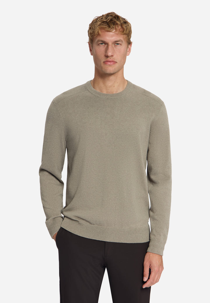 Pullover Crewneck Melange, Clay 018 Bild 1