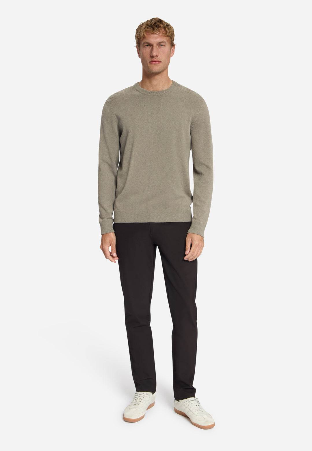 Pullover Crewneck Melange, Clay 018 Bild 3