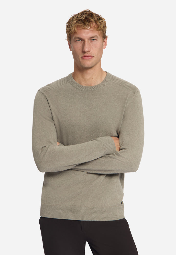 Pullover Crewneck Melange, Clay 018 Bild 4