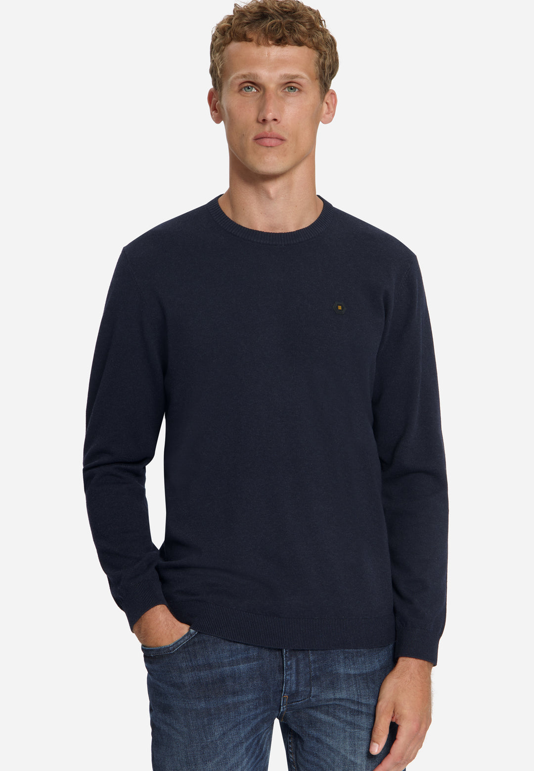 Pullover Crewneck Melange, Dark Night 178 Bild 4