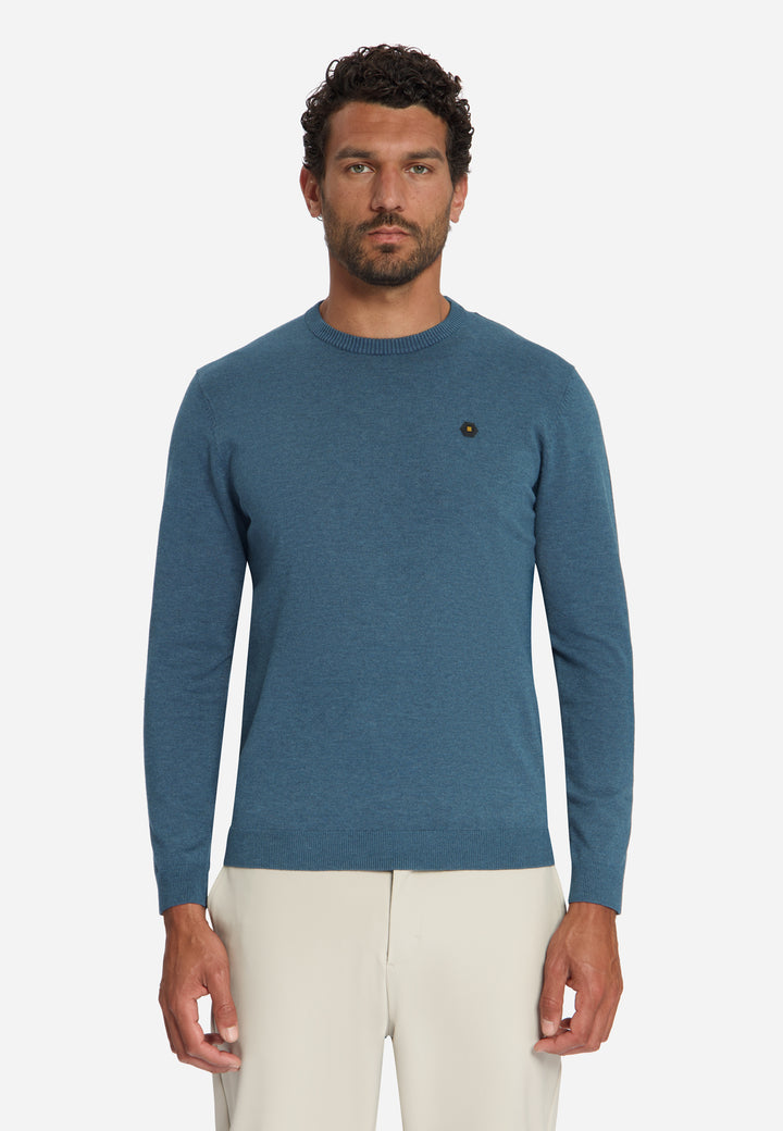 Pullover Crewneck Melange, Shadow Blue 132 Bild 1