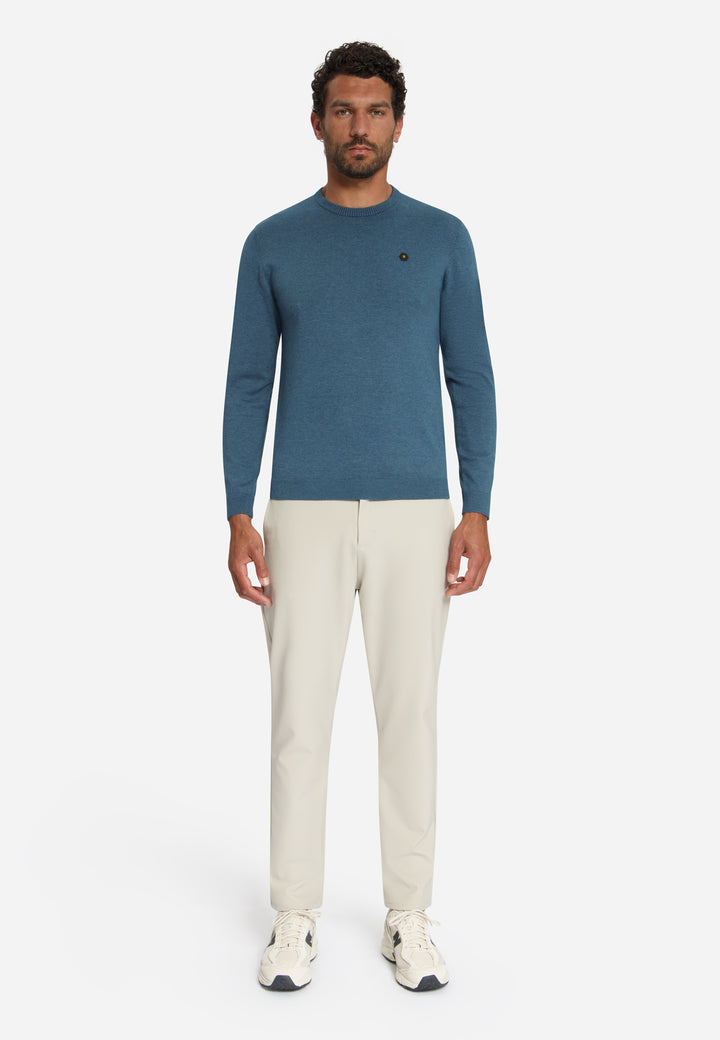 Pullover Crewneck Melange, Shadow Blue 132 Bild 3