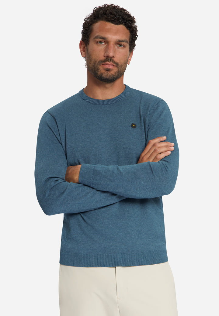 Pullover Crewneck Melange, Shadow Blue 132 Bild 4