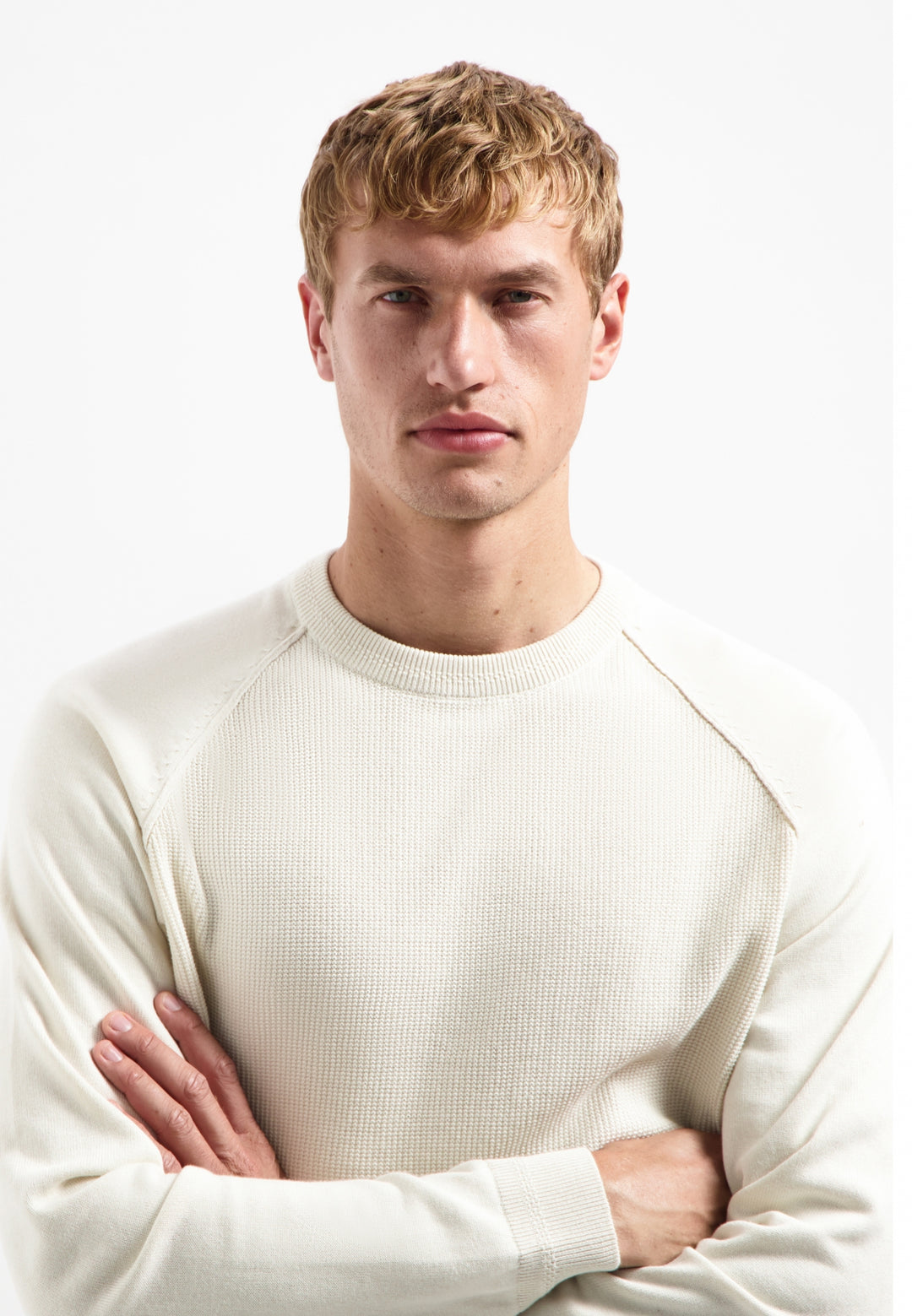 Pullover Crewneck Solid Waffle Knit, Kit 013 Bild 4
