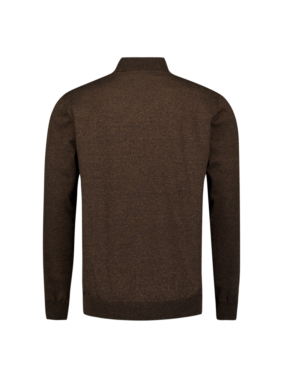 Pullover Half Zip 2 Coloured Melange, Taupe 044 Bild 6