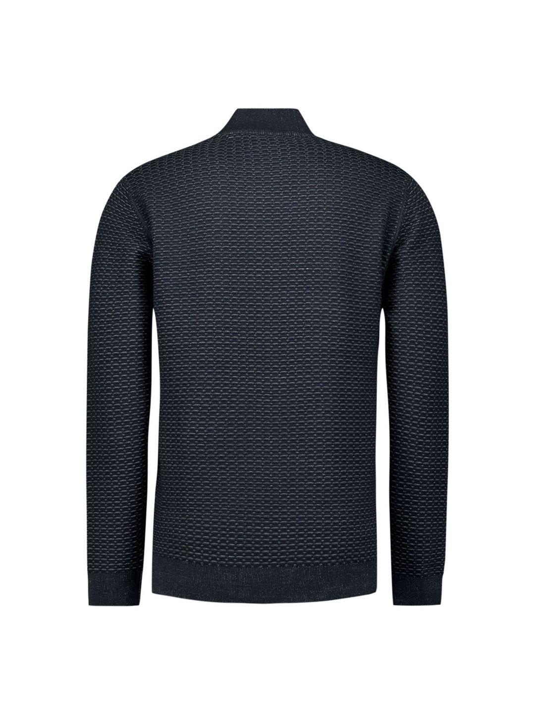 Pullover Half Zip Jacquard Plated, Night 078 Bild 6