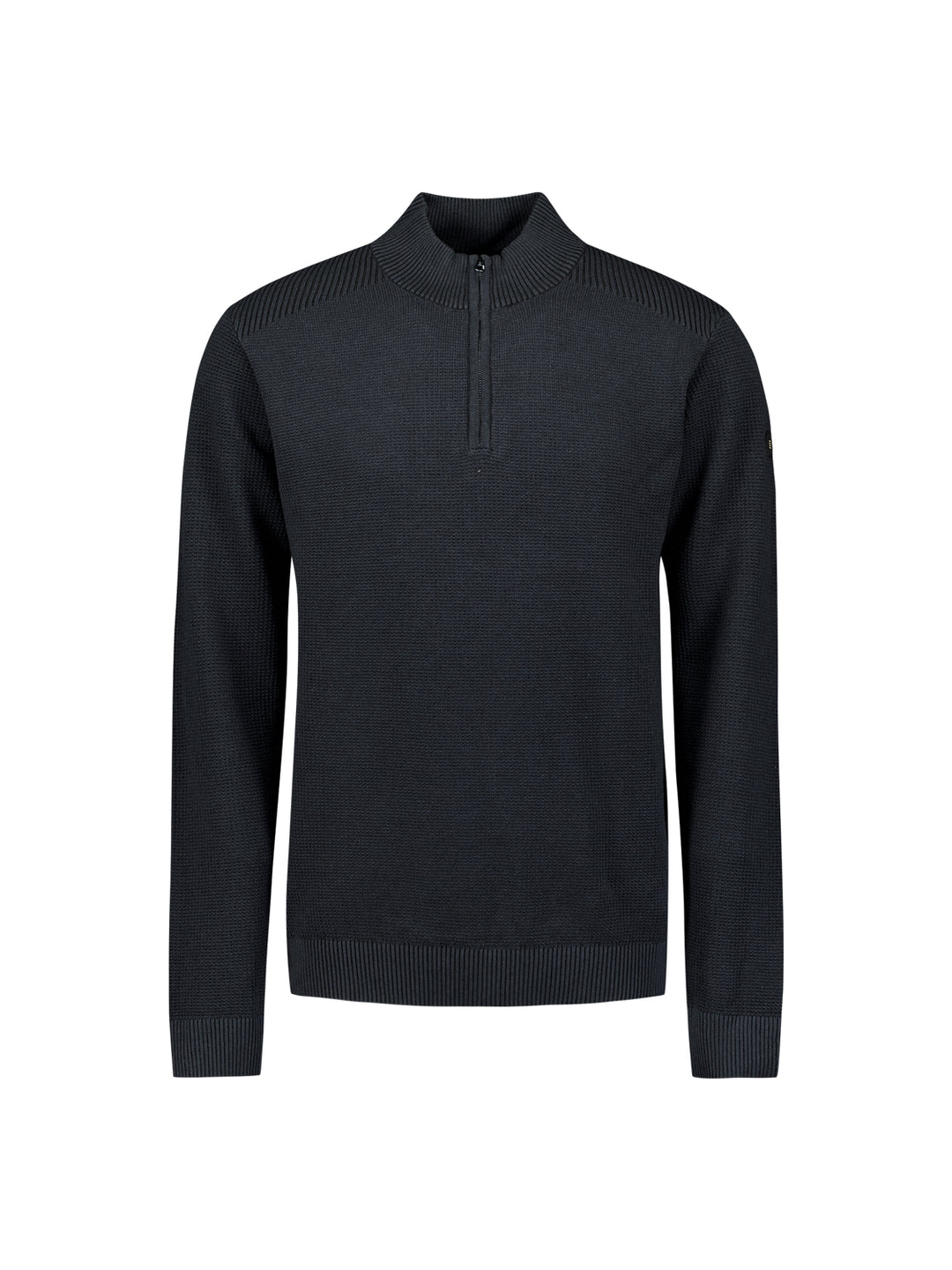 Pullover Half Zip Plated Structure Knit, Night 078 Bild 5