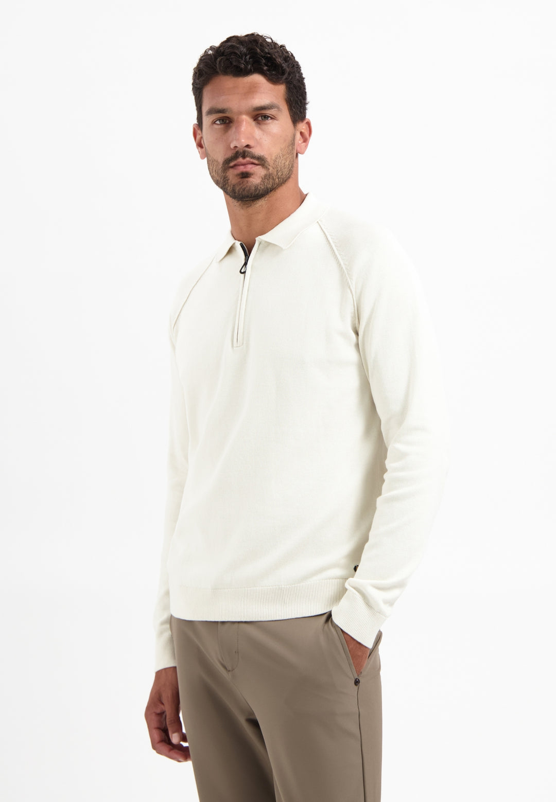 Pullover Polo Half Zip Solid, Kit 013 Bild 1