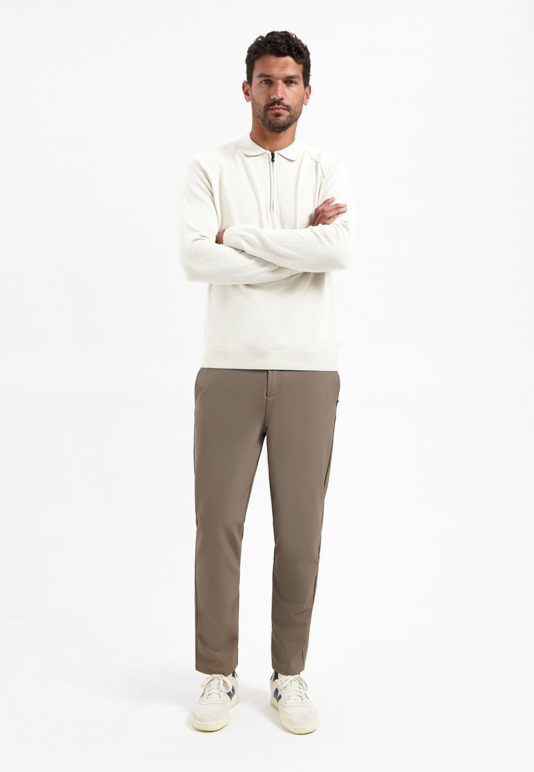 Pullover Polo Half Zip Solid, Kit 013 Bild 3