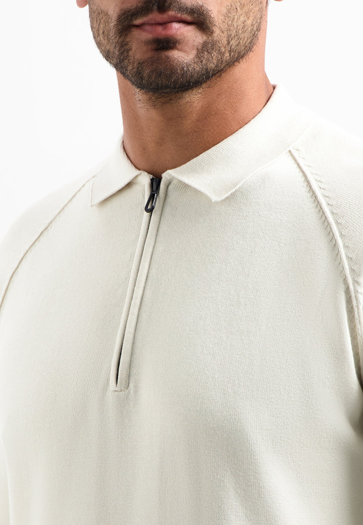 Pullover Polo Half Zip Solid, Kit 013 Bild 4