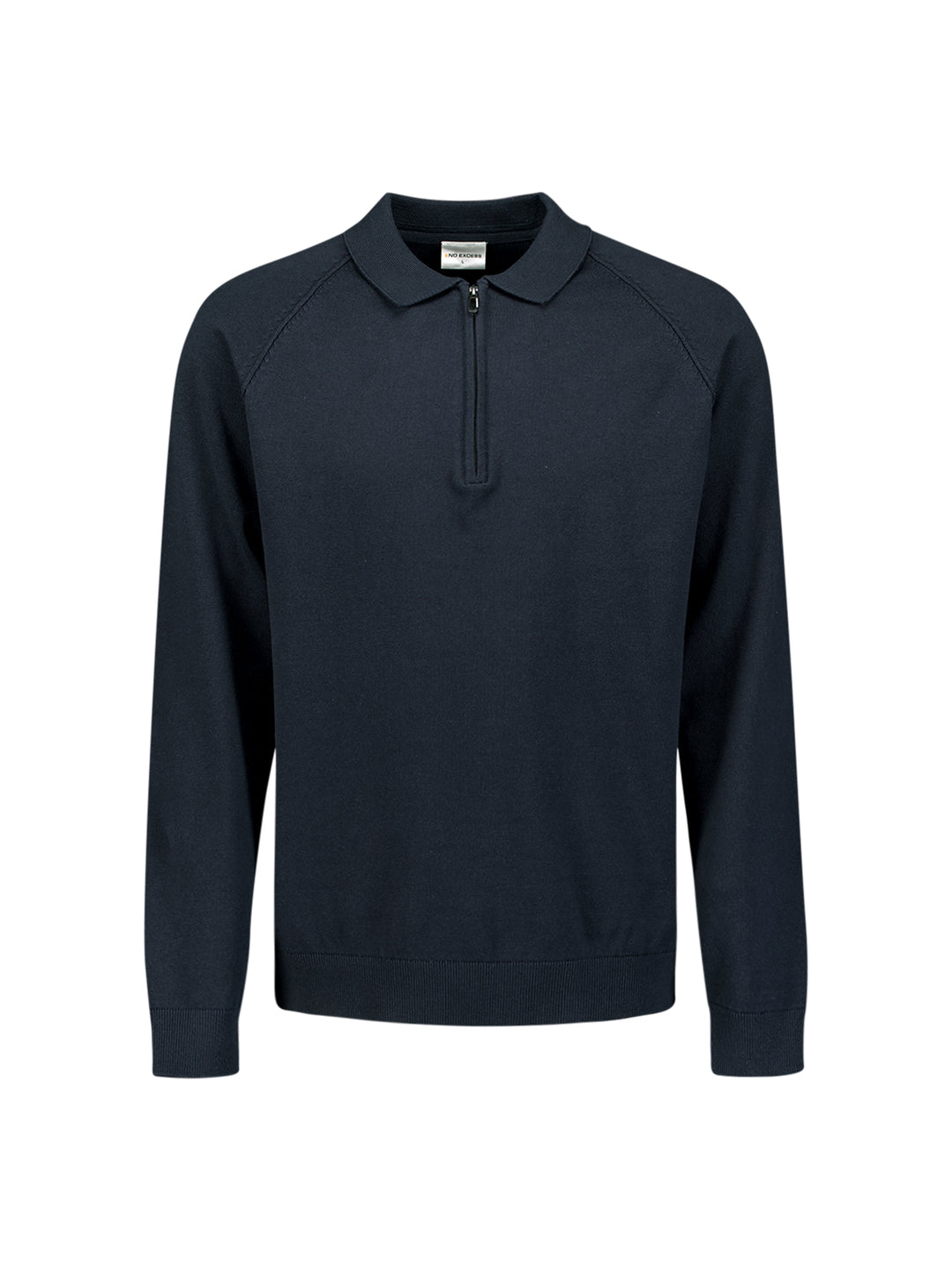 Pullover Polo Half Zip Solid, Night 078 Bild 5