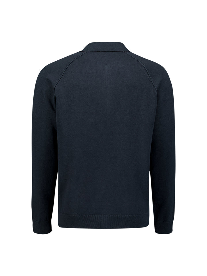 Pullover Polo Half Zip Solid, Night 078 Bild 6