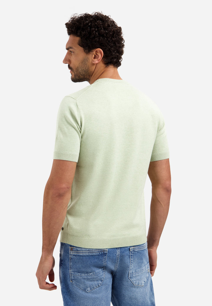 Pullover Short Sleeve Crew Neck Melange, Green 050 Bild 2