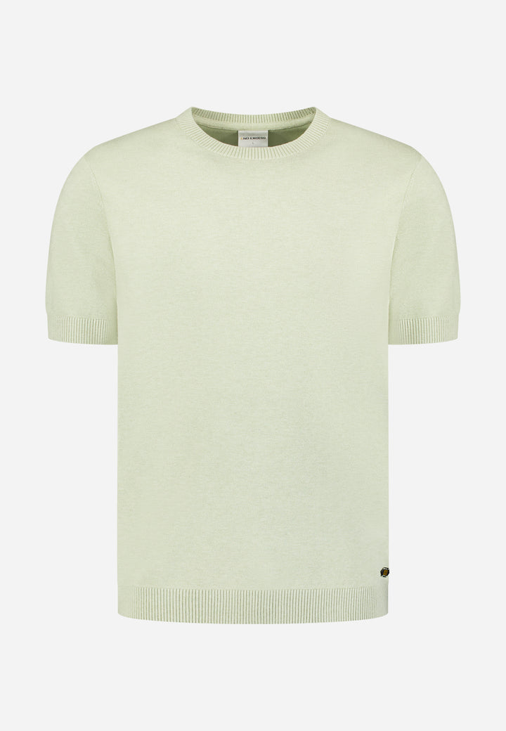 Pullover Short Sleeve Crew Neck Melange, Green 050 Bild 5