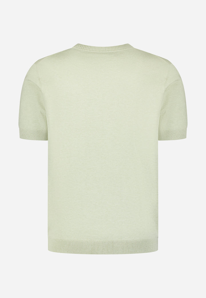 Pullover Short Sleeve Crew Neck Melange, Green 050 Bild 6