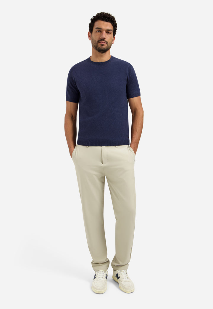 Pullover Short Sleeve Crew Neck Melange, Night 078 Bild 3