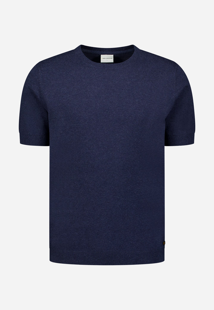 Pullover Short Sleeve Crew Neck Melange, Night 078 Bild 5