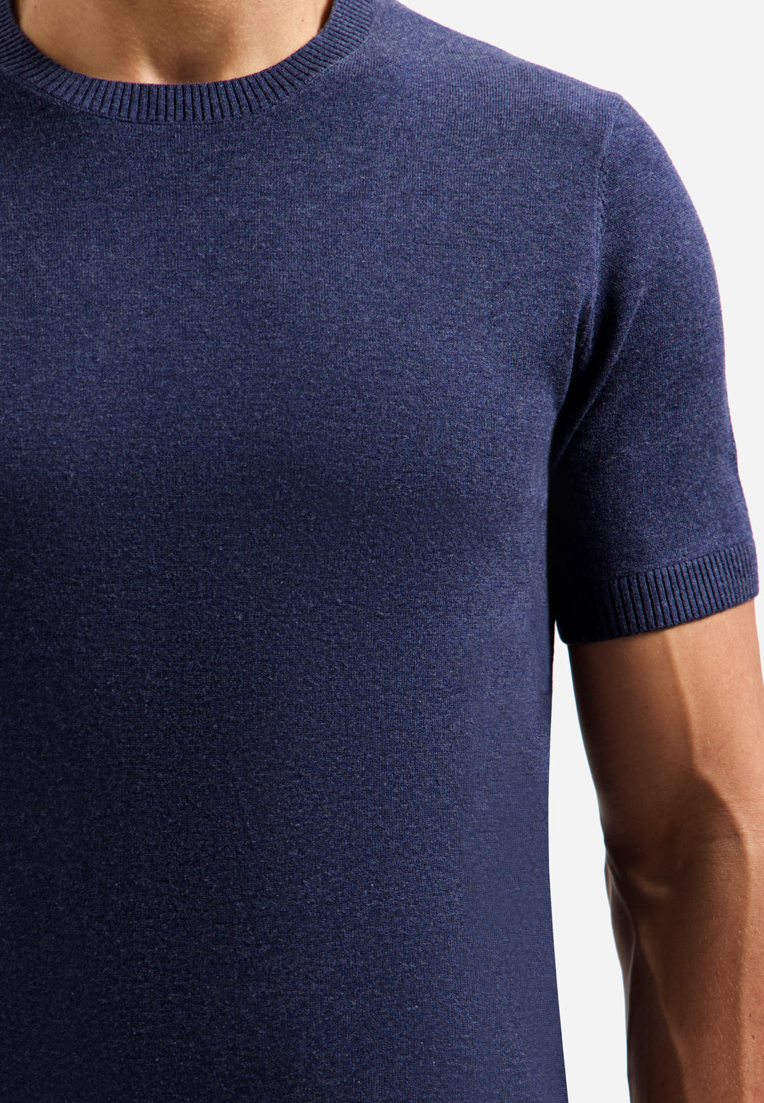 Pullover Short Sleeve Crew Neck Melange, Night 078 Bild 7