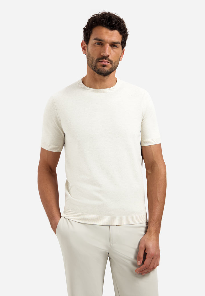 Pullover Short Sleeve Crew Neck Melange, Kit Melange 108 Bild 1