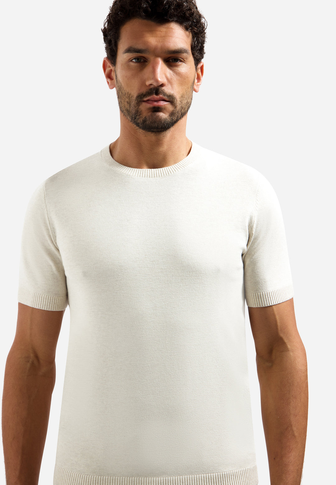 Pullover Short Sleeve Crew Neck Melange, Kit Melange 108 Bild 4