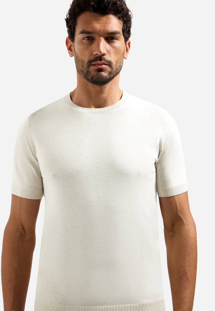 Pullover Short Sleeve Crew Neck Melange, Kit Melange 108 Bild 4