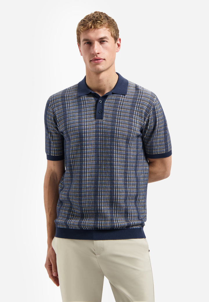 Pullover Short Sleeve Polo Multi Color, Night 078 Bild 1