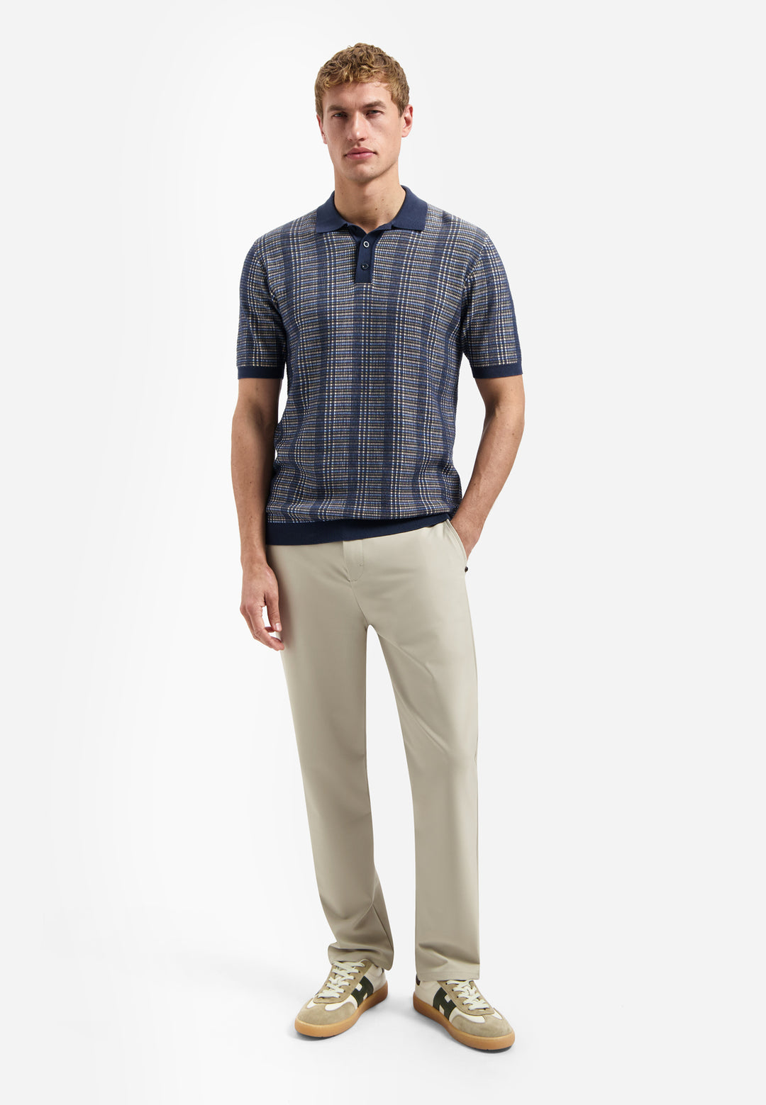 Pullover Short Sleeve Polo Multi Color, Night 078 Bild 3