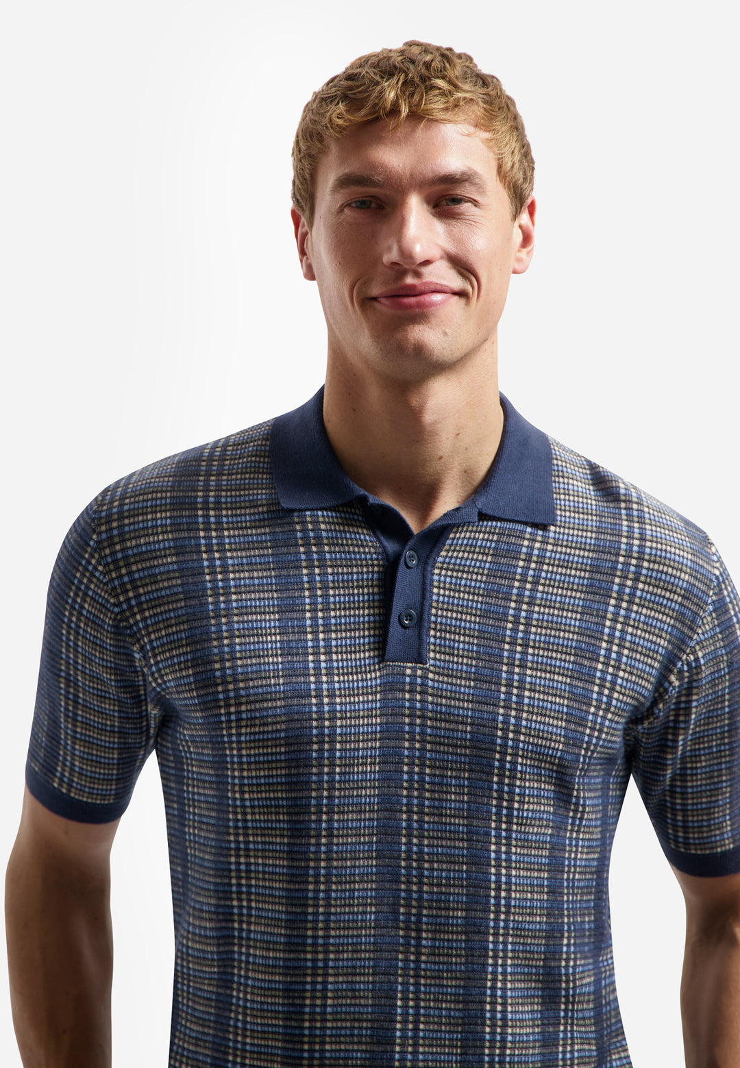 Pullover Short Sleeve Polo Multi Color, Night 078 Bild 4