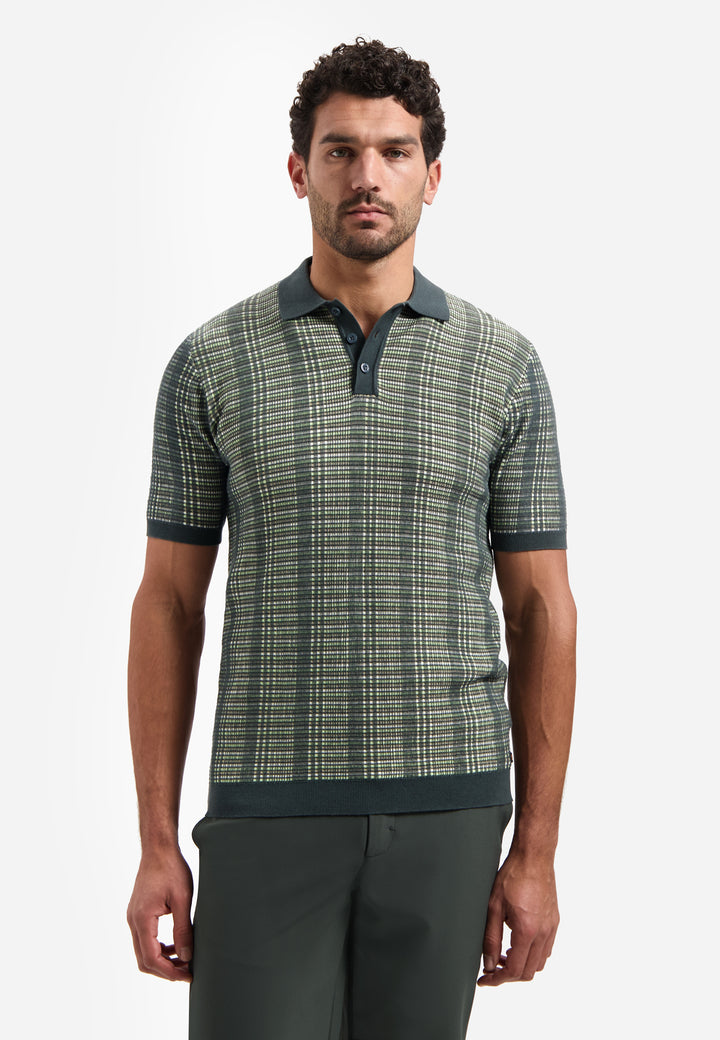 Pullover Short Sleeve Polo Multi Color, Dark Steel 124 Bild 1
