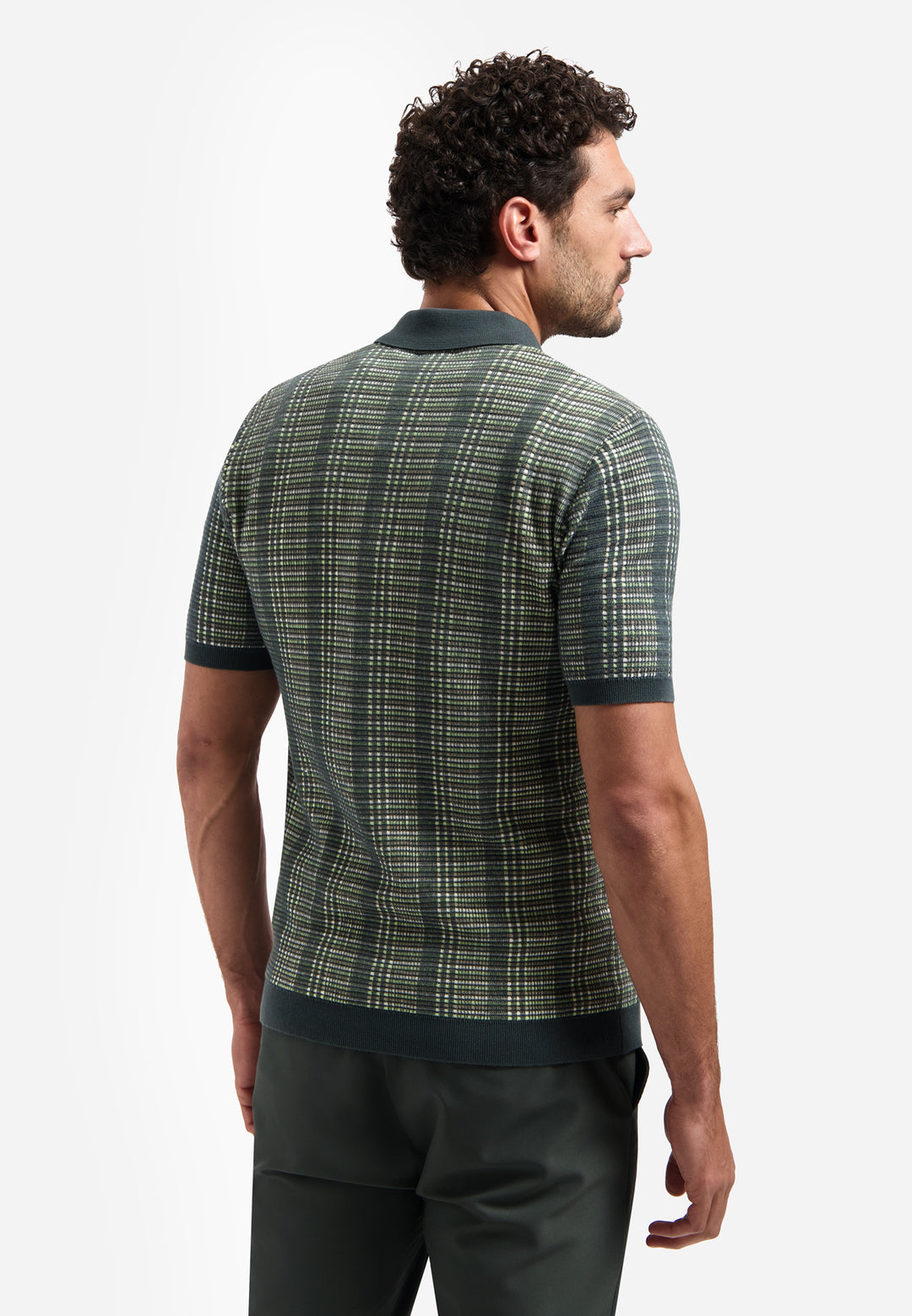 Pullover Short Sleeve Polo Multi Color, Dark Steel 124 Bild 2