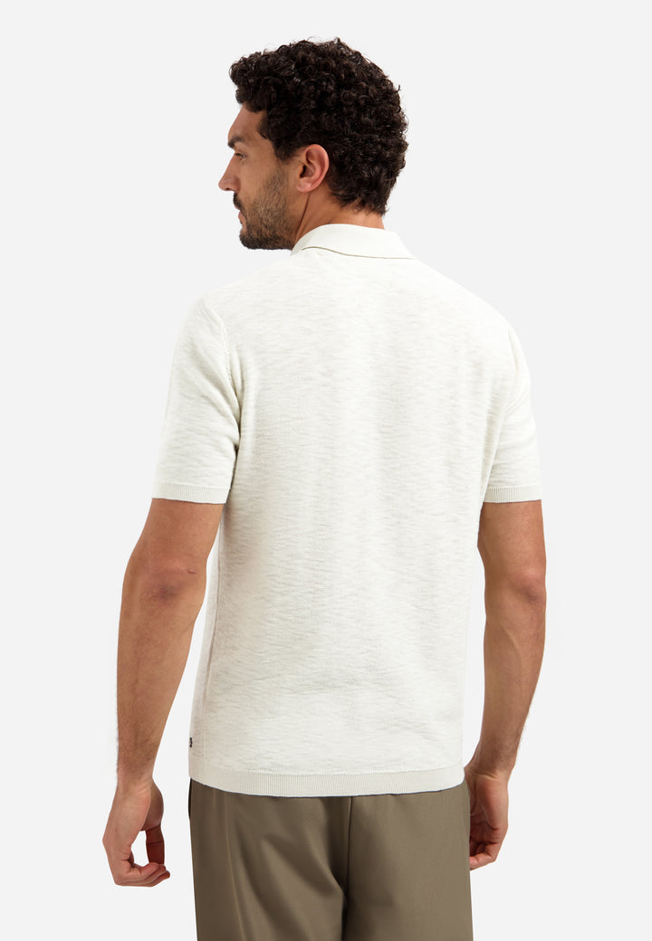 Pullover Short Sleeve Polo Slub, Kit 013 Bild 2