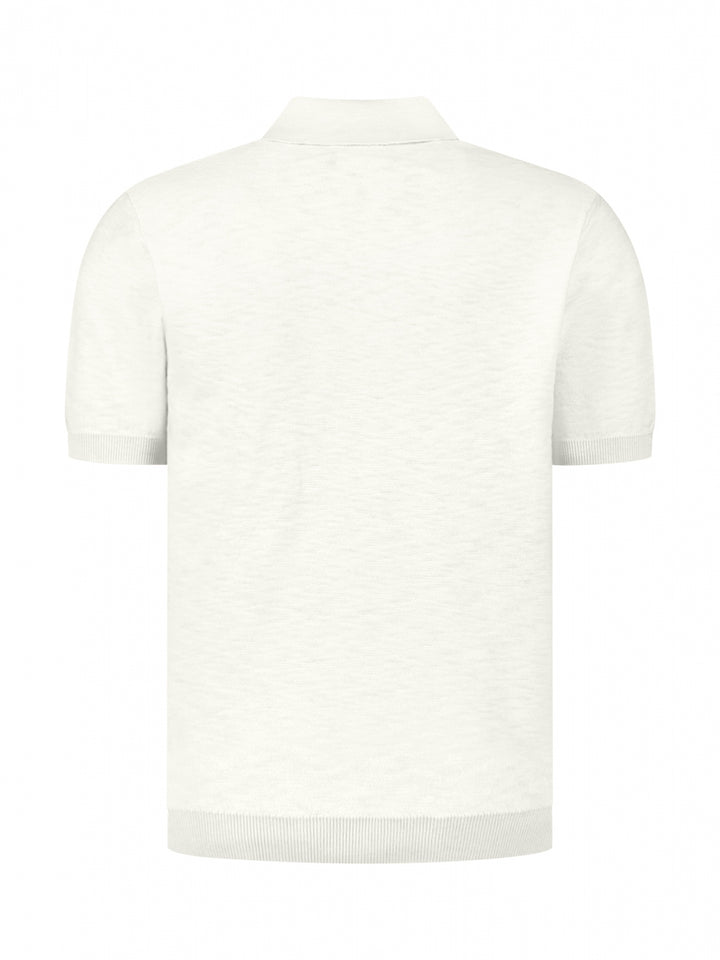 Pullover Short Sleeve Polo Slub, Kit 013 Bild 6