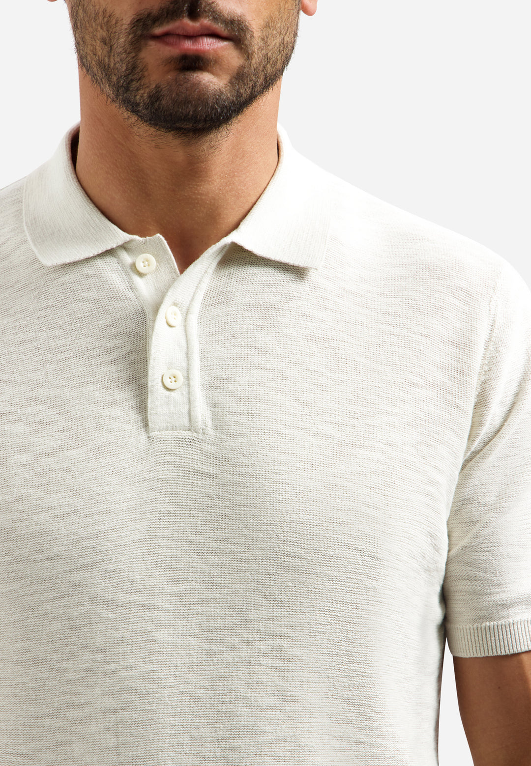 Pullover Short Sleeve Polo Slub, Kit 013 Bild 7
