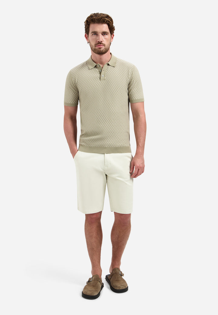 Pullover Short Sleeve Polo, Taupe 044 Bild 3