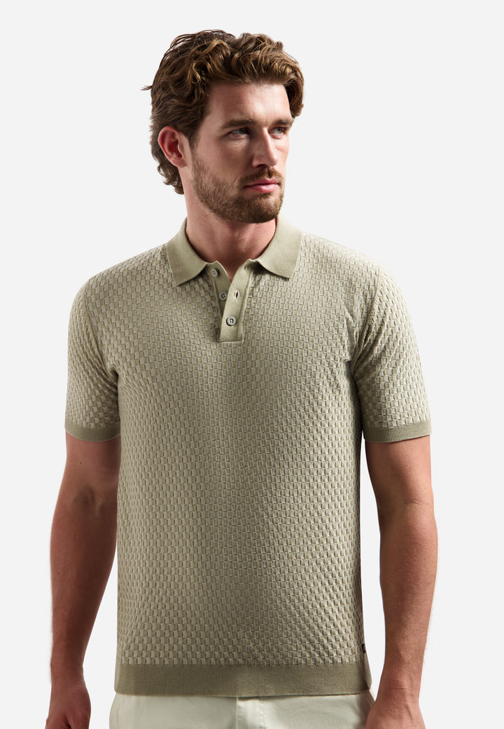 Pullover Short Sleeve Polo, Taupe 044 Bild 4