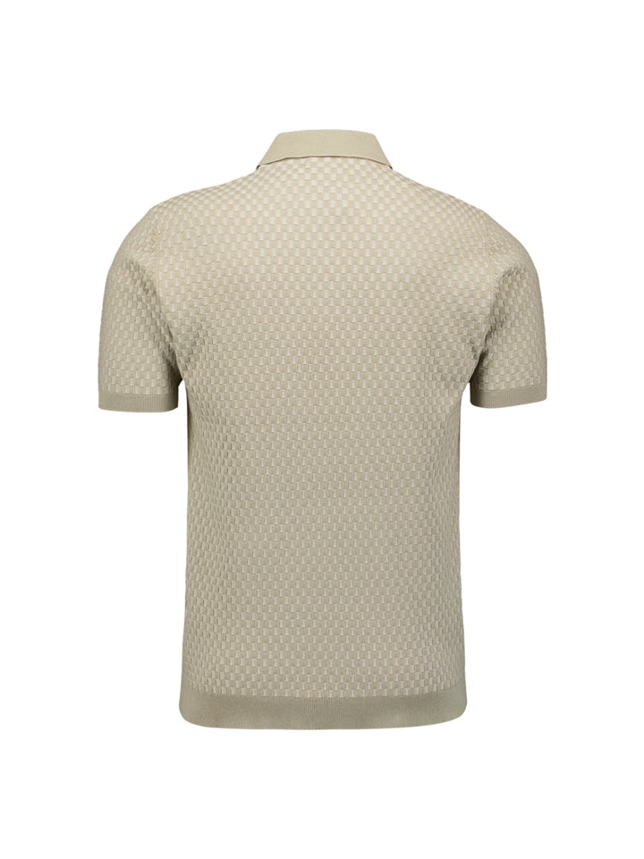 Pullover Short Sleeve Polo, Taupe 044 Bild 6
