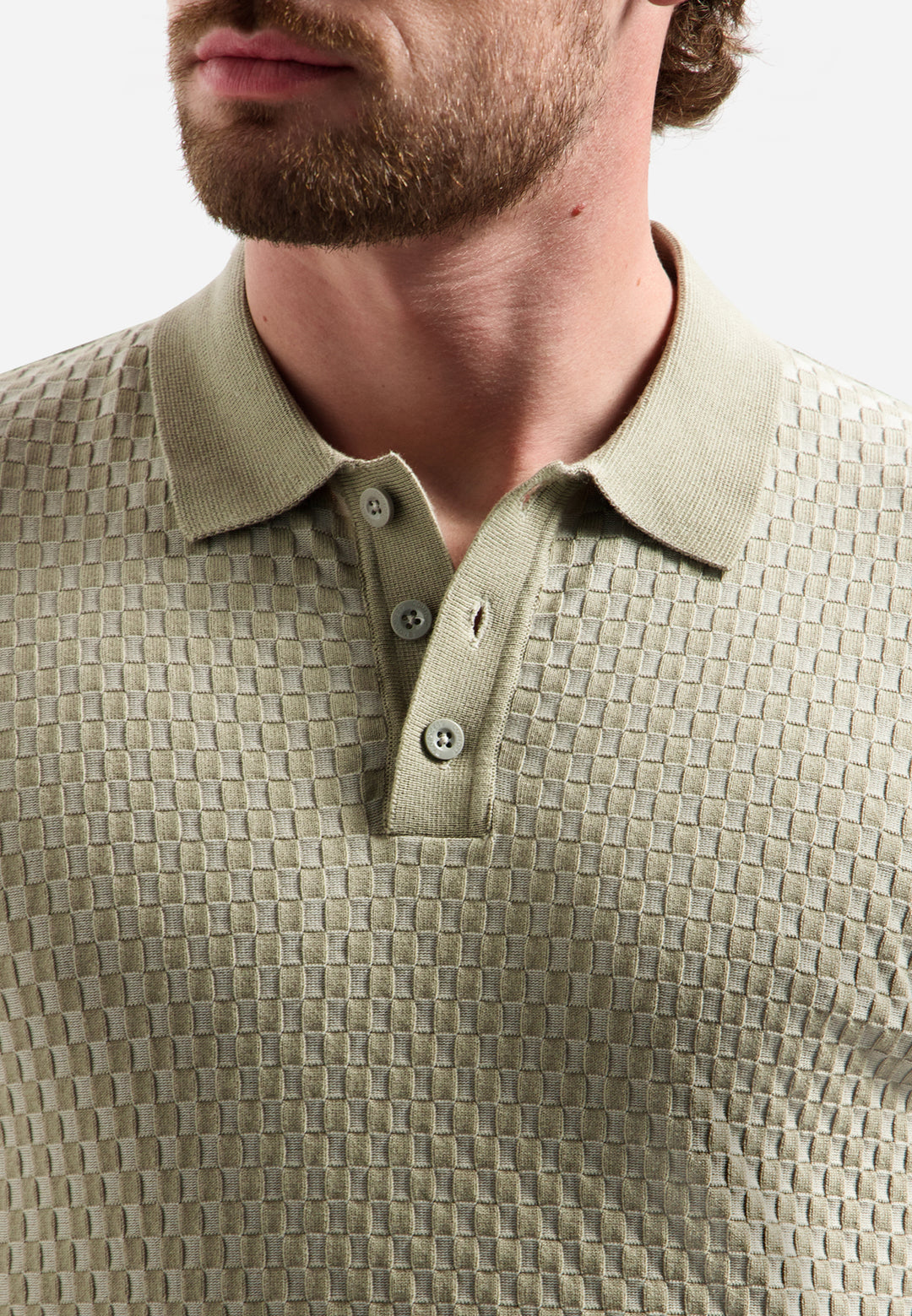Pullover Short Sleeve Polo, Taupe 044 Bild 7