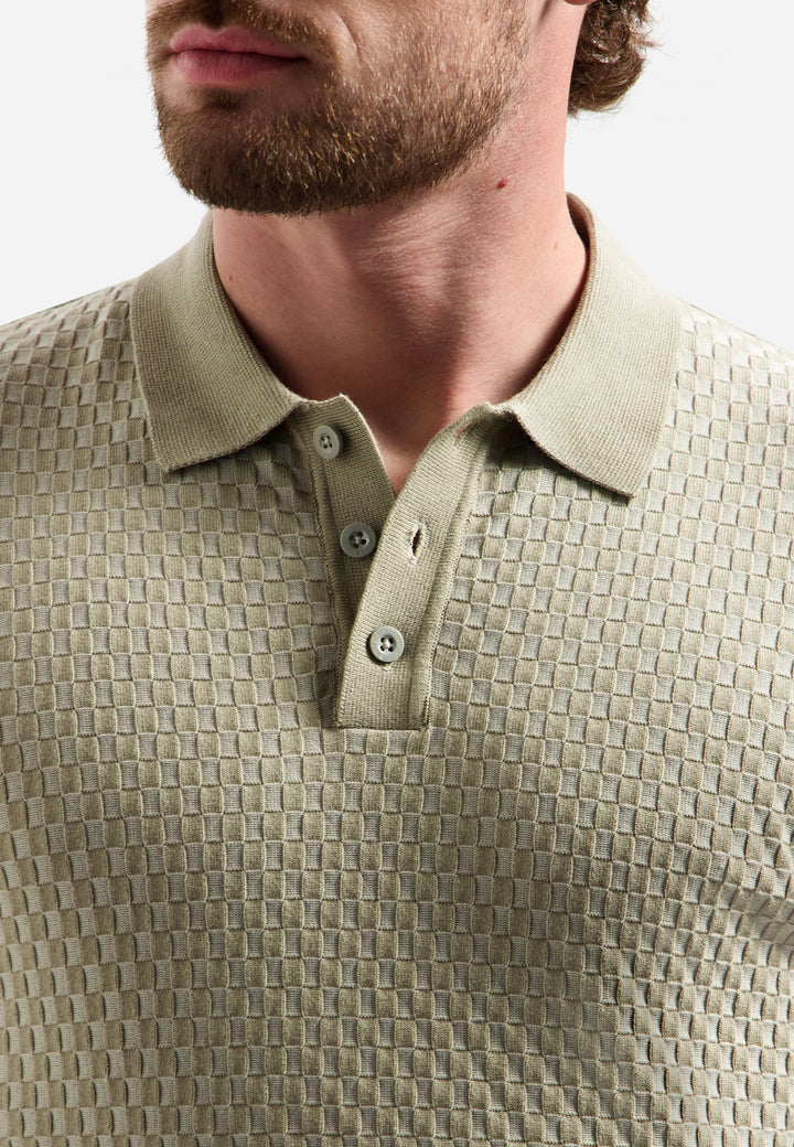 Pullover Short Sleeve Polo, Taupe 044 Bild 7