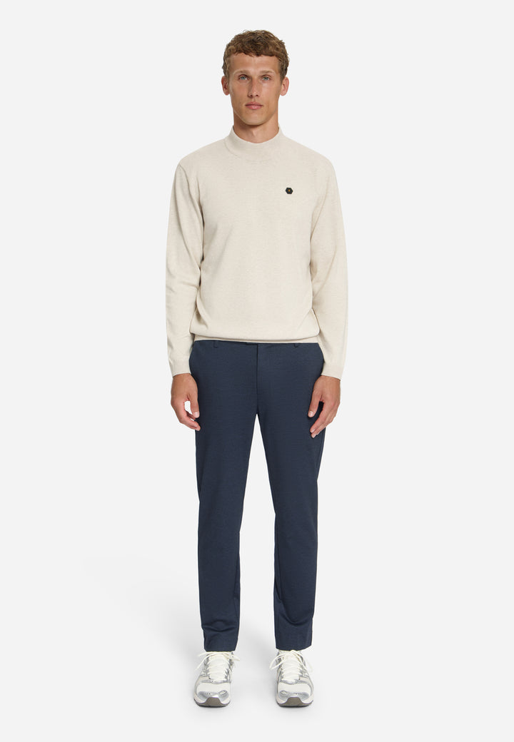 Pullover Turtle Neck Melange, Stone 014 Bild 3