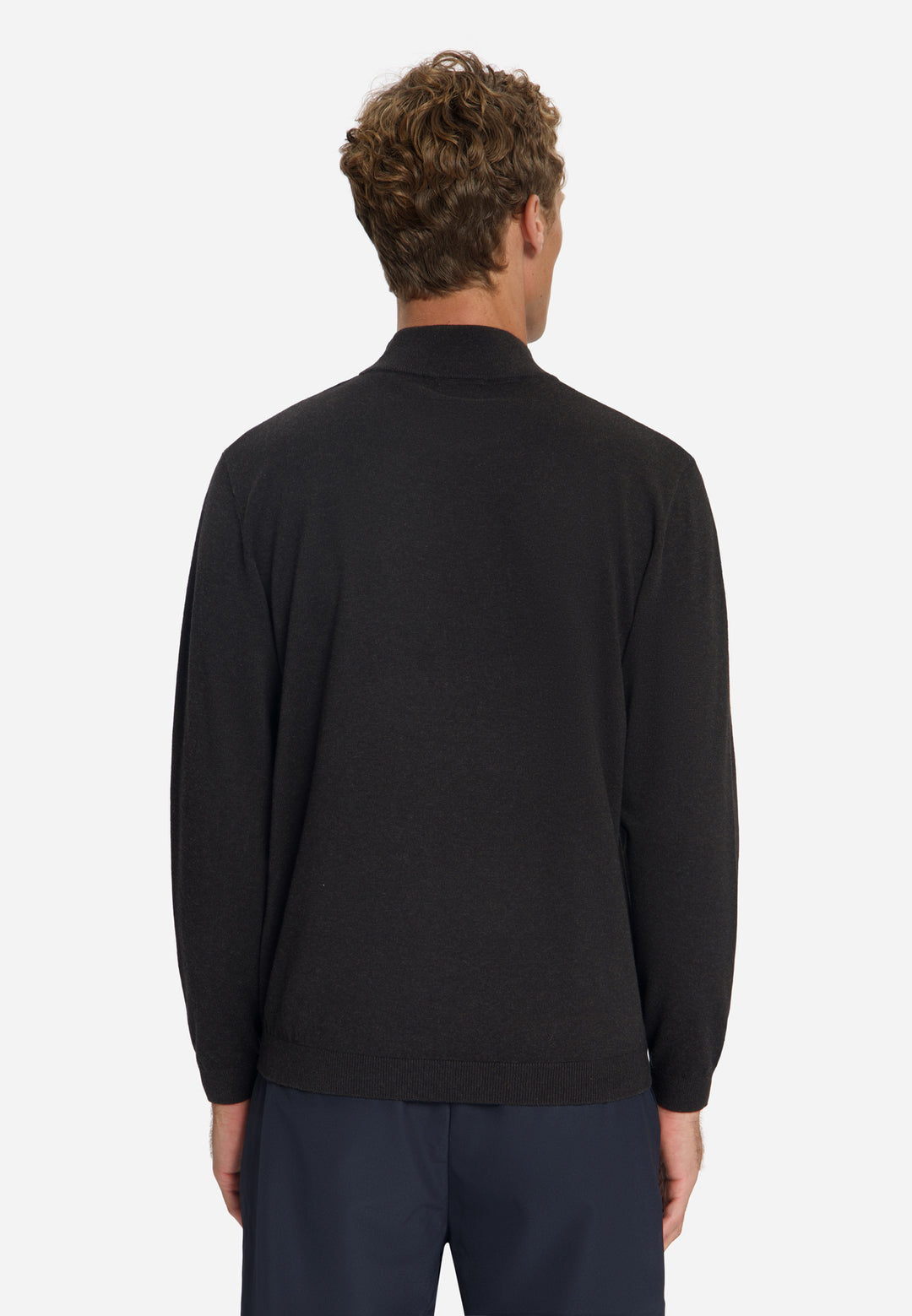 Pullover Turtle Neck Melange, Dark Brown 042 Bild 2