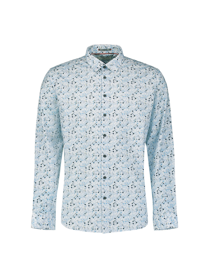 Shirt Allover Printed, Blue 030 Bild 5
