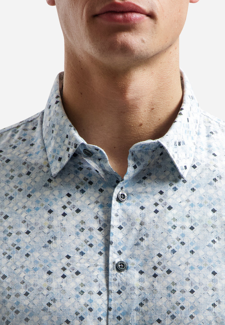 Shirt Allover Printed, Blue 030 Bild 7