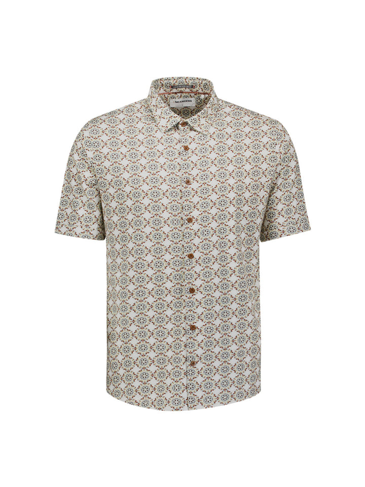 Shirt Allover Printed Jersey, Seablue 039 Bild 1
