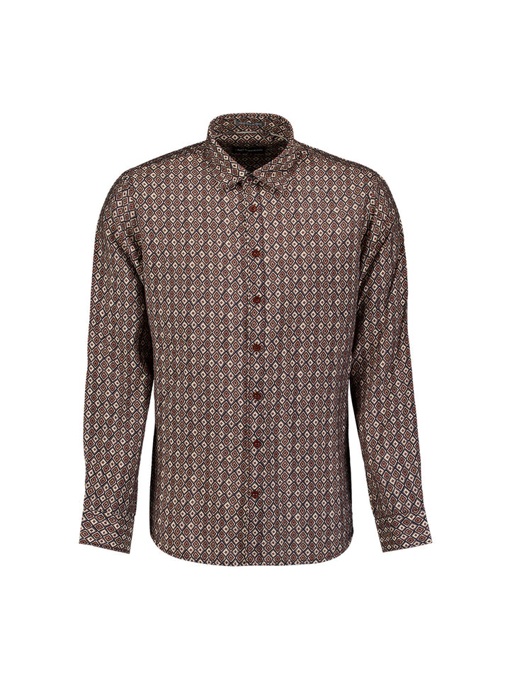 Shirt Allover Printed, Light Brown 041 Bild 1
