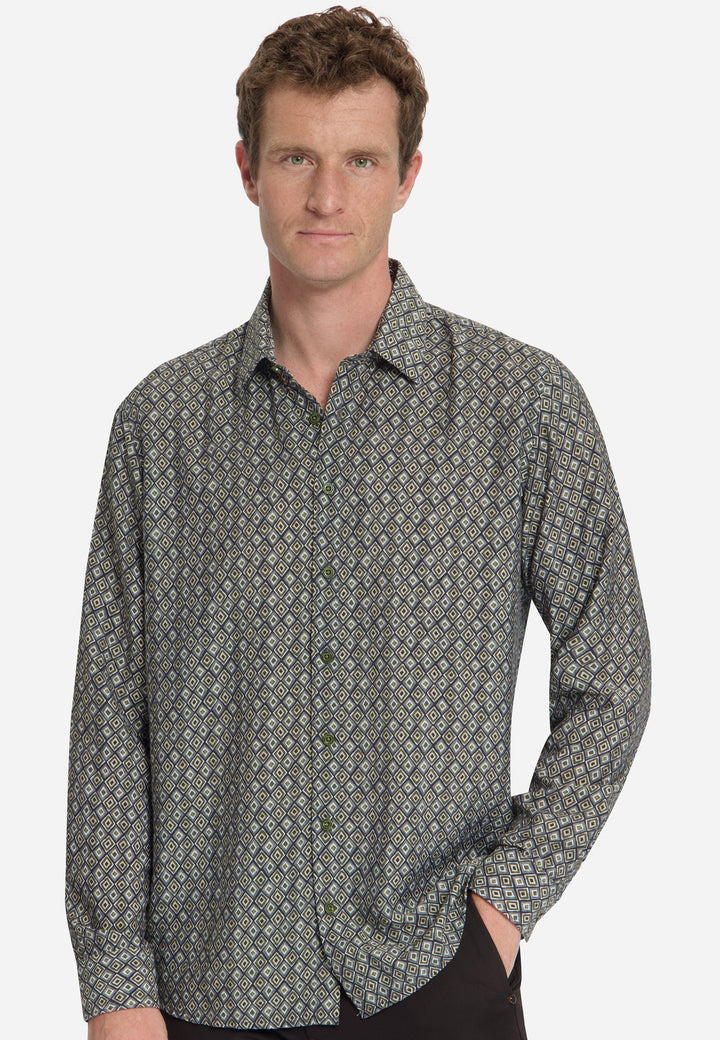 Shirt Allover Printed, Moss 152 Bild 4