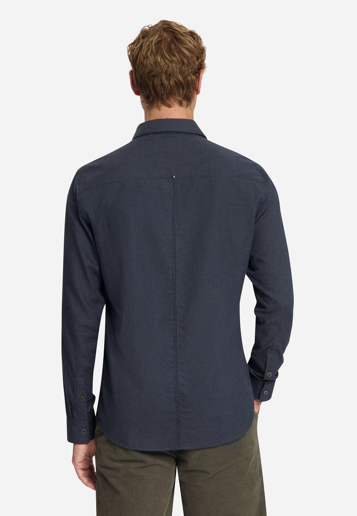 Shirt Melange Flannel, Dark Night 178 Bild 2