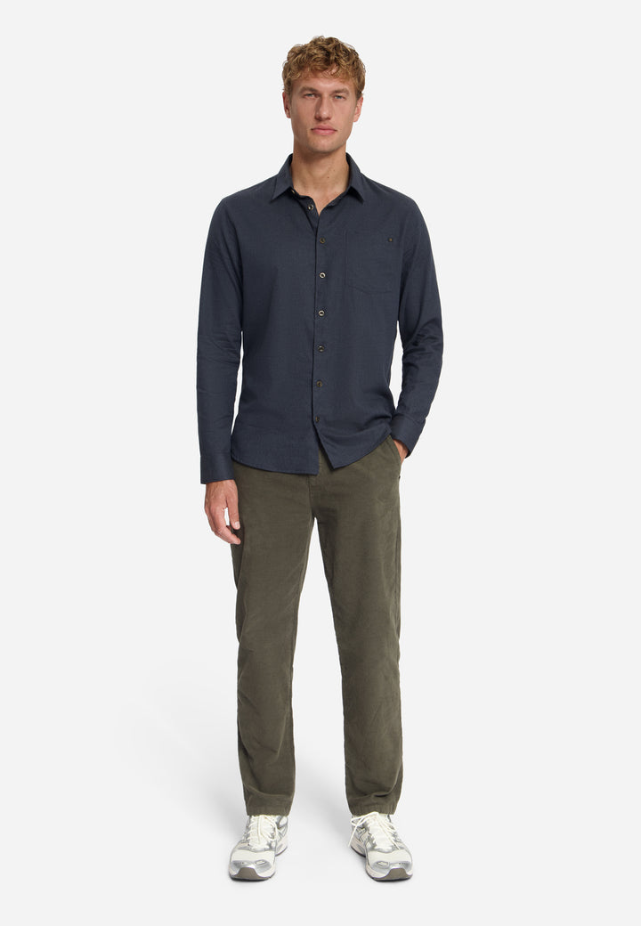 Shirt Melange Flannel, Dark Night 178 Bild 3