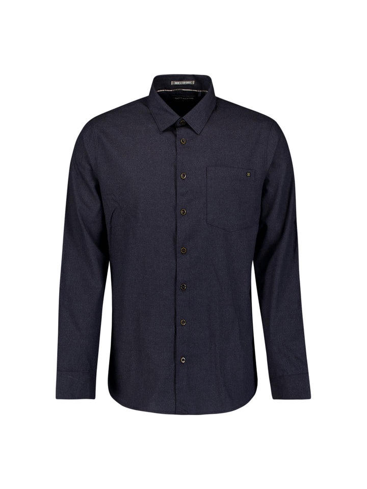 Shirt Melange Flannel, Dark Night 178 Bild 5