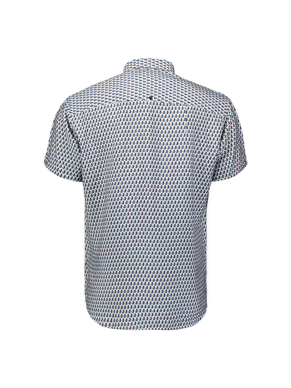 Shirt Short Sleeve Allover Printed, Seablue 039 Bild 2