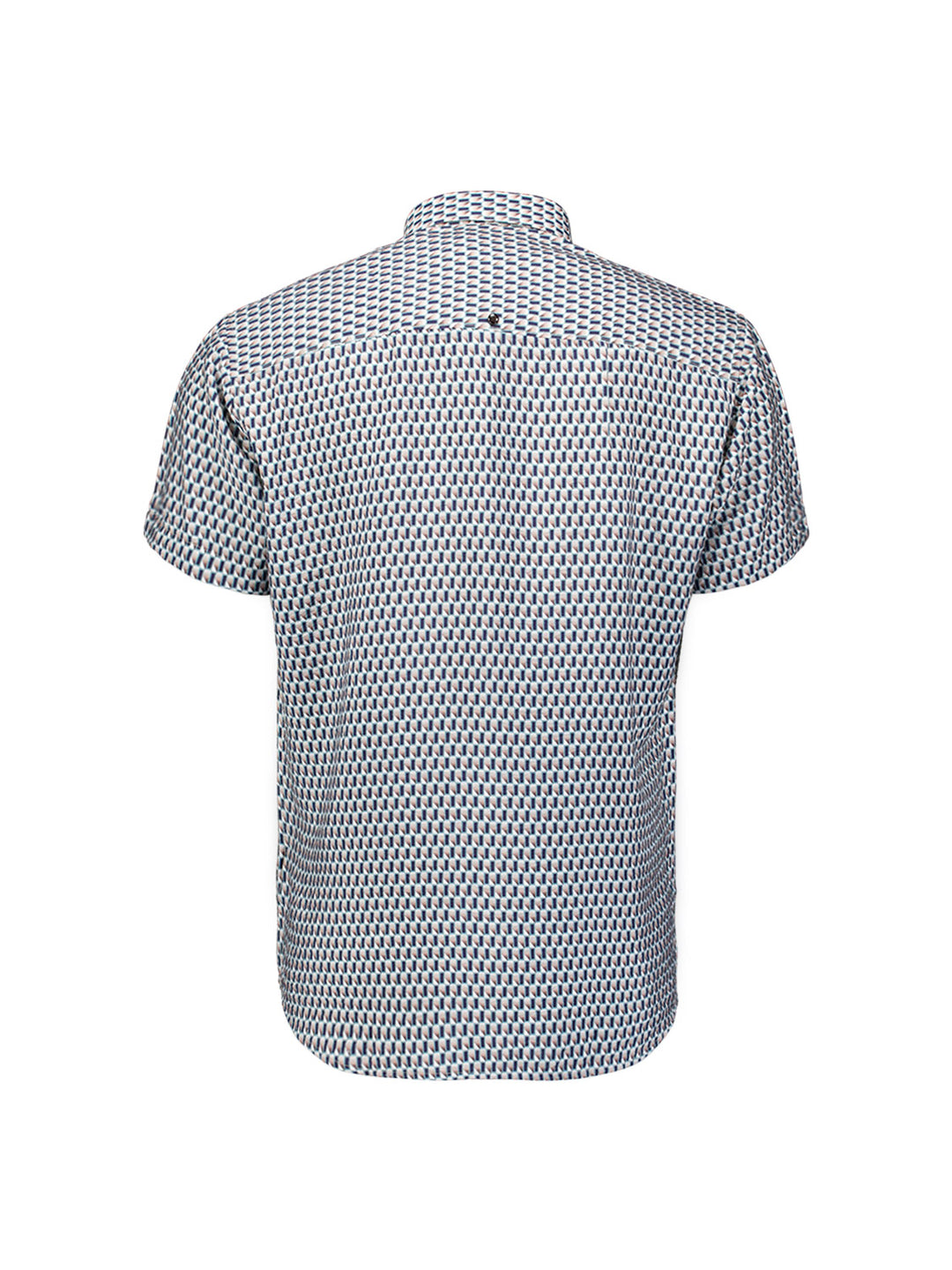Shirt Short Sleeve Allover Printed, Seablue 039 Bild 2